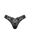 Stringi czarne koronkowe Donna Dream XL/2XL - Bielizna damska Obsessive