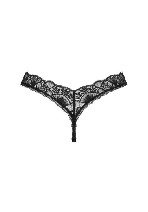 Stringi czarne koronkowe Donna Dream XL/2XL - Bielizna damska Obsessive