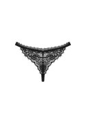 Obsessive - Koronkowe Stringi Maderris Czarne XS/S