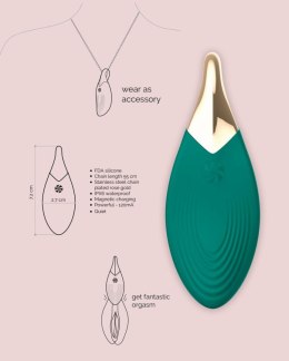 Nie wystawiaj rosyjskie Vibrating Necklace Liberty Leaf Wibrator Naszyjnik IPX6 10 Trybów