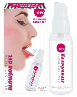 Żel smakowy truskawkowy do seksu oralnego 50 ml efekt stymulujący
