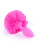 Ogonek króliczy korek analny plug ozdobny mały 6cm