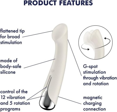Satisfyer Spinning G-Spot 1 wibrator rotacyjny beżowy