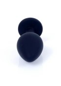 Korek analny silikonowy Boss Series z kryształkiem 8 cm Ø 3,5 cm
