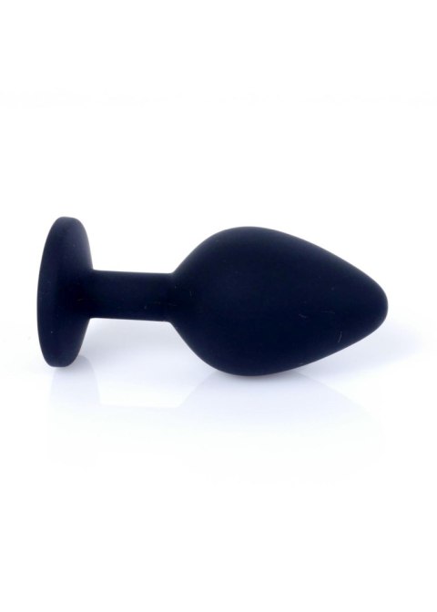 Korek analny silikonowy Boss Series z kryształkiem 8 cm Ø 3,5 cm