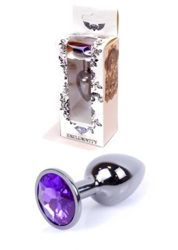 Plug korek analny stalowy z kryształem 2,7cm