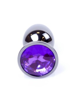 Plug korek analny stalowy z kryształem 2,7cm