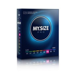 Prezerwatywy MY.SIZE PRO 64 mm XL cienkie wegańskie 3 szt