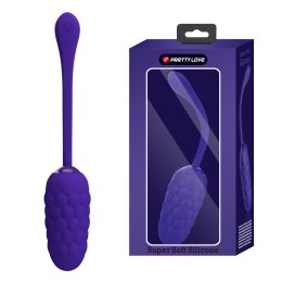 Fioletowe wibrujące jajeczko - MARINA EGG na USB, Silikonowe - PRETTY LOVE