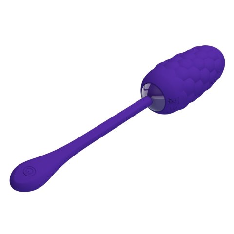 Fioletowe wibrujące jajeczko - MARINA EGG na USB, Silikonowe - PRETTY LOVE