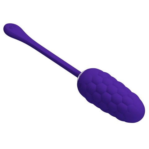 Fioletowe wibrujące jajeczko - MARINA EGG na USB, Silikonowe - PRETTY LOVE